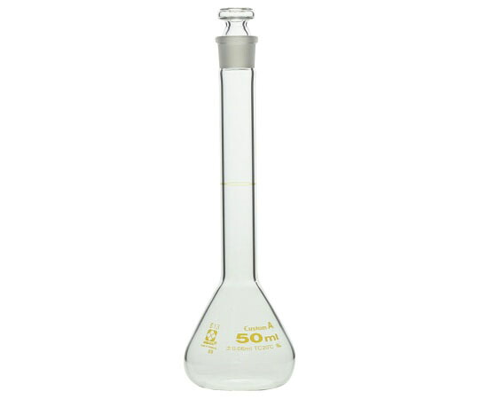 メスフラスコ（全量フラスコ・カスタムA 白 50mL JCSS校正証明書付 11,283円