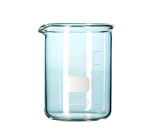 【おまとめお得な２個仕掛ける】極厚ビーカー 1000mL 211075409 SCHOTT/DURAN ビーカー-花・ガーデン・DIY-研究・実験用品