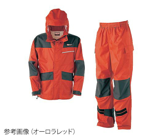 御役目雨合羽 オーロラ赤いこと LL KM-001-81 LL カジメイク