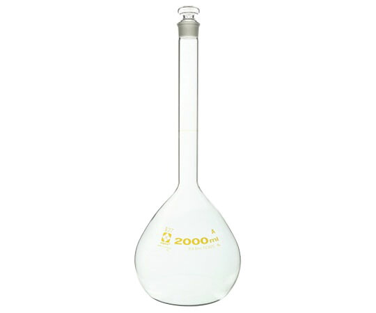 メスフラスコ（全量フラスコ・スーパーグレード）白 2000mL JCSS校正証明書付