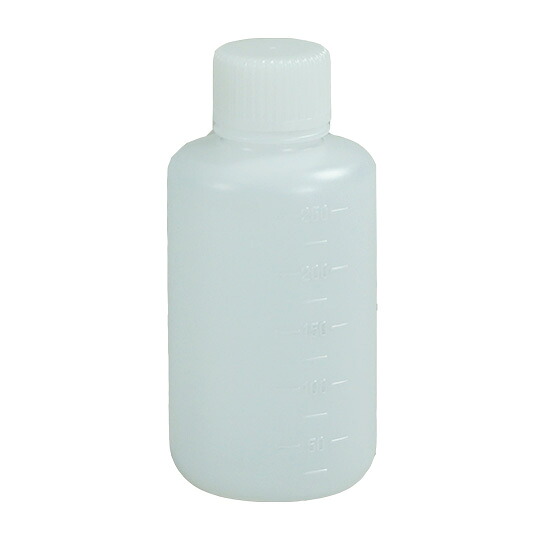 Jボトル丸型 細口（ナチュラル） 250mL 滅菌済 200本 1503-03 ニッコー・ハンセン