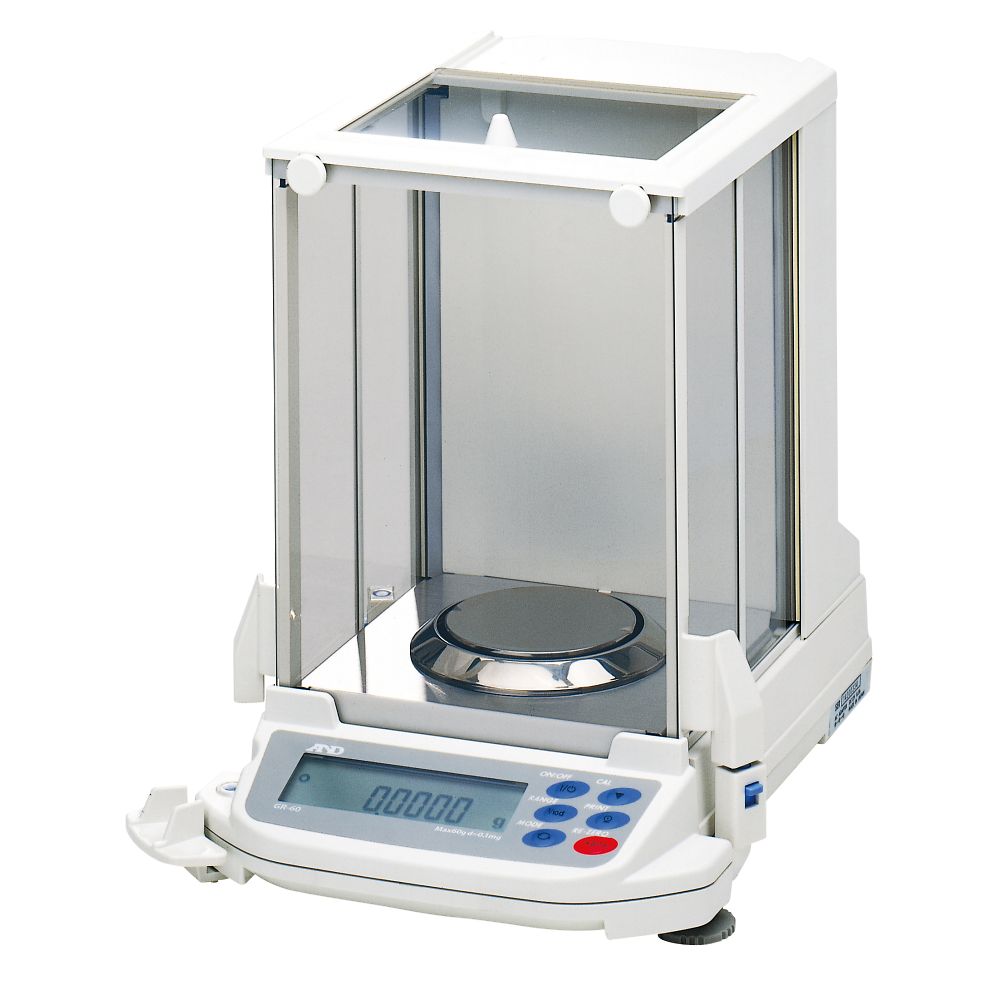 エー・アンド・デイ 校正用分銅内蔵型分析天びん GRシリーズ ひょう量:60g 最小表示:0.1mg 一般校正付 GR60-00A00