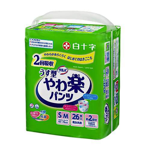 【ケース販売】サルバやわ楽パンツ 35841(S-M)26ﾏｲｲﾘ 4コ 6,569円