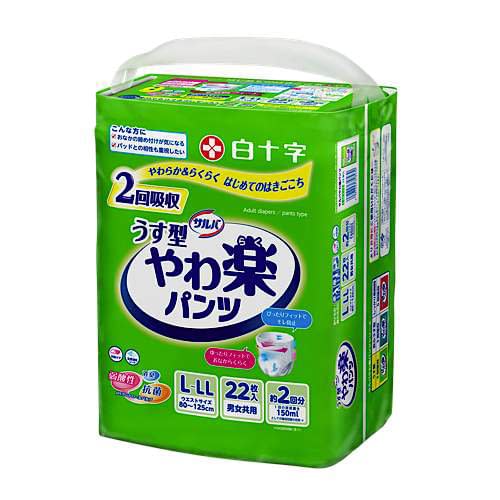 【ケース販売】サルバやわ楽パンツ 35843(L-LL)22ﾏｲｲﾘ 4コ 6,858円