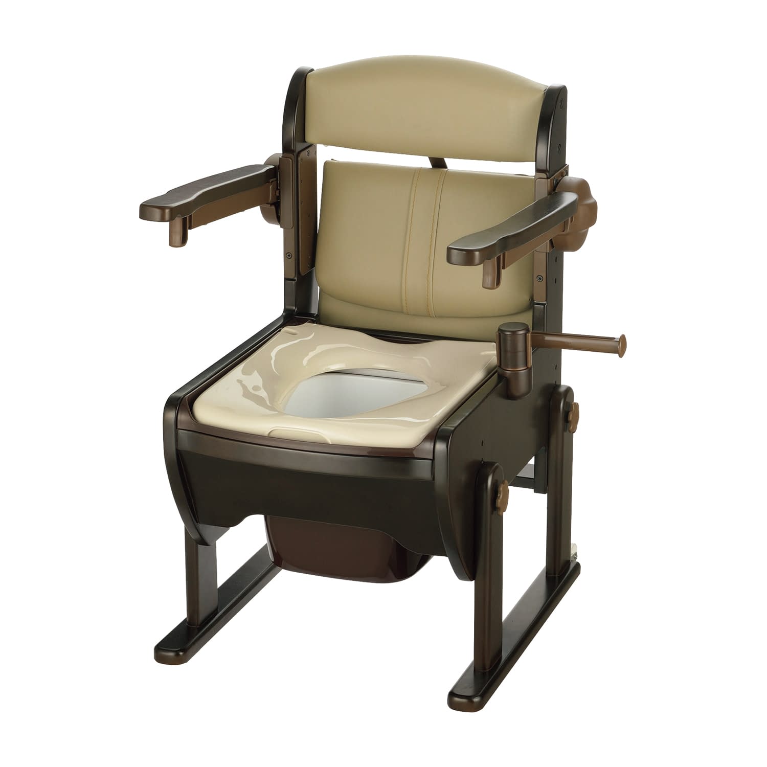 リッチェル 木製きらく 片付け簡単トイレN 普通便座タイプ 140060(フツウベンザ)|Shop de clinic店