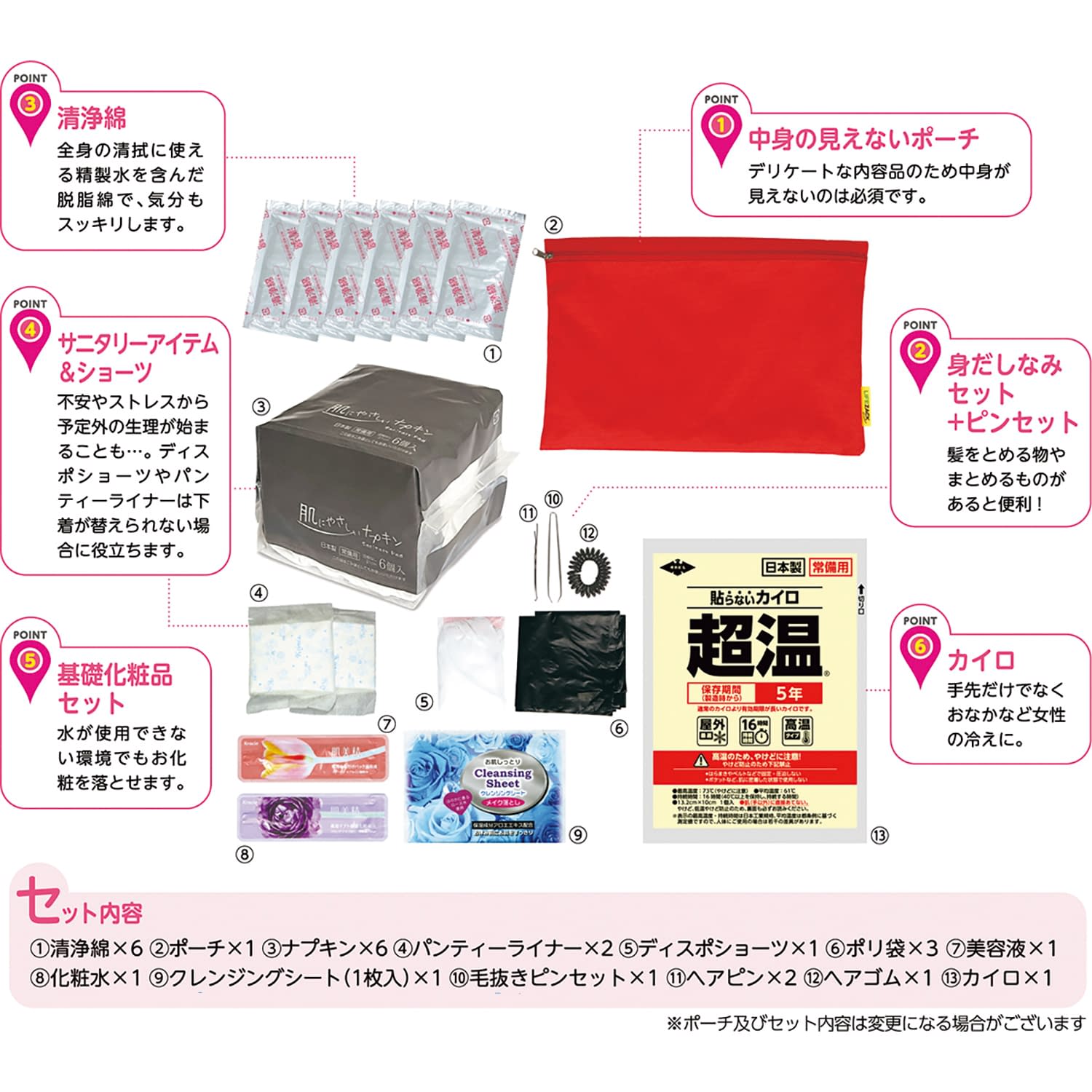 【入れもの売りわたす】防災レディース仕掛ける         S0040-0 16コ 医薬品・コンタクト・介護-その他
