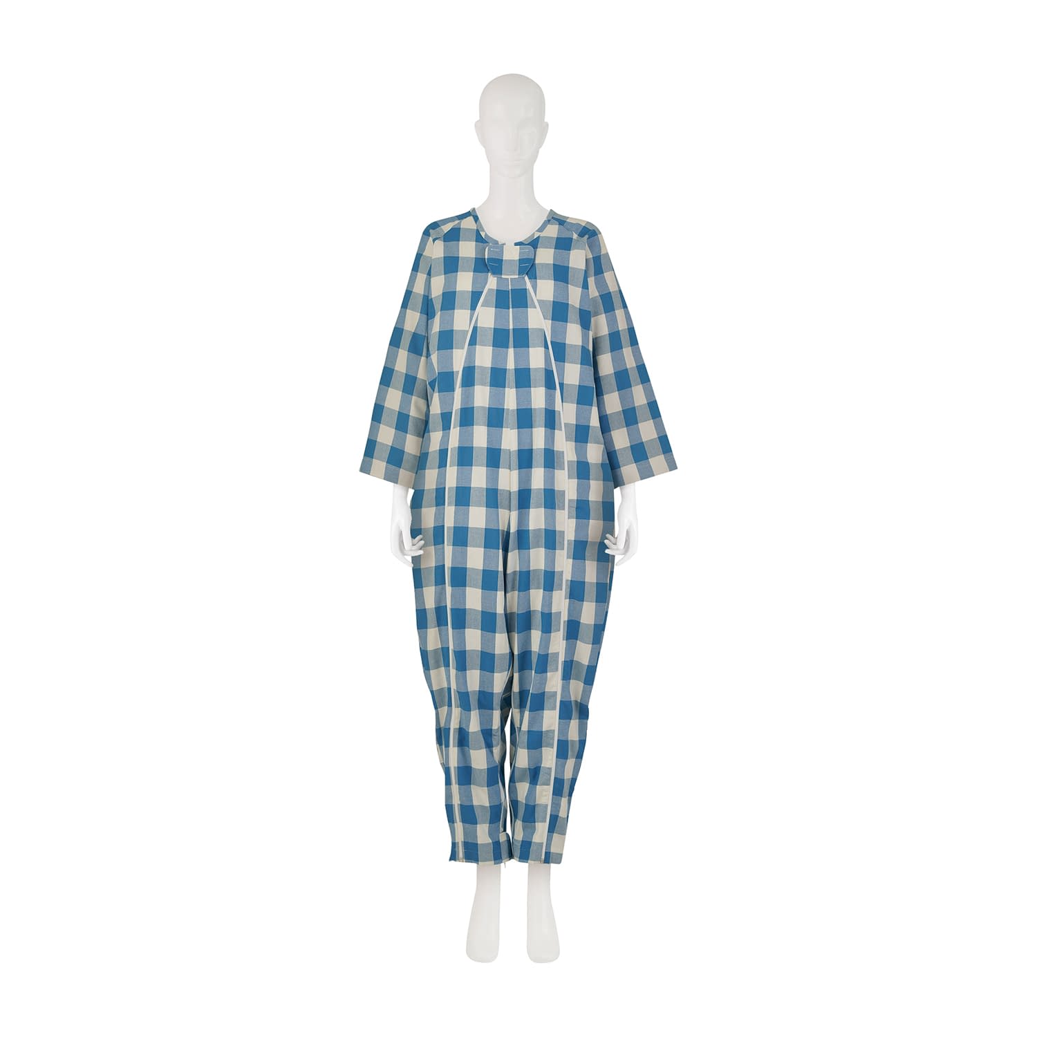 竹虎 フドーねまきＡ 厚手 チェックブルーL｜Shop de clinic店
