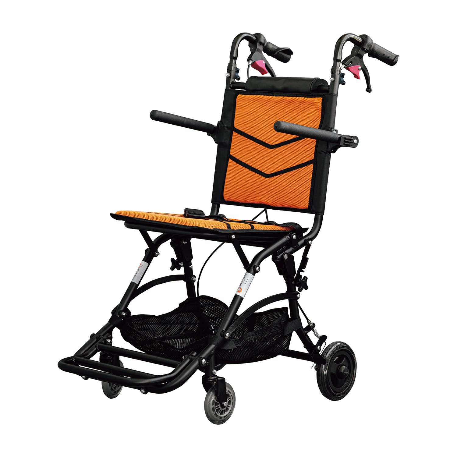 フェニックス商事 車いすナイスウェイ１０介助式・アルミ ナイスウェイPHW9003L_ORANGE(ｵﾚﾝｼ 17,961円