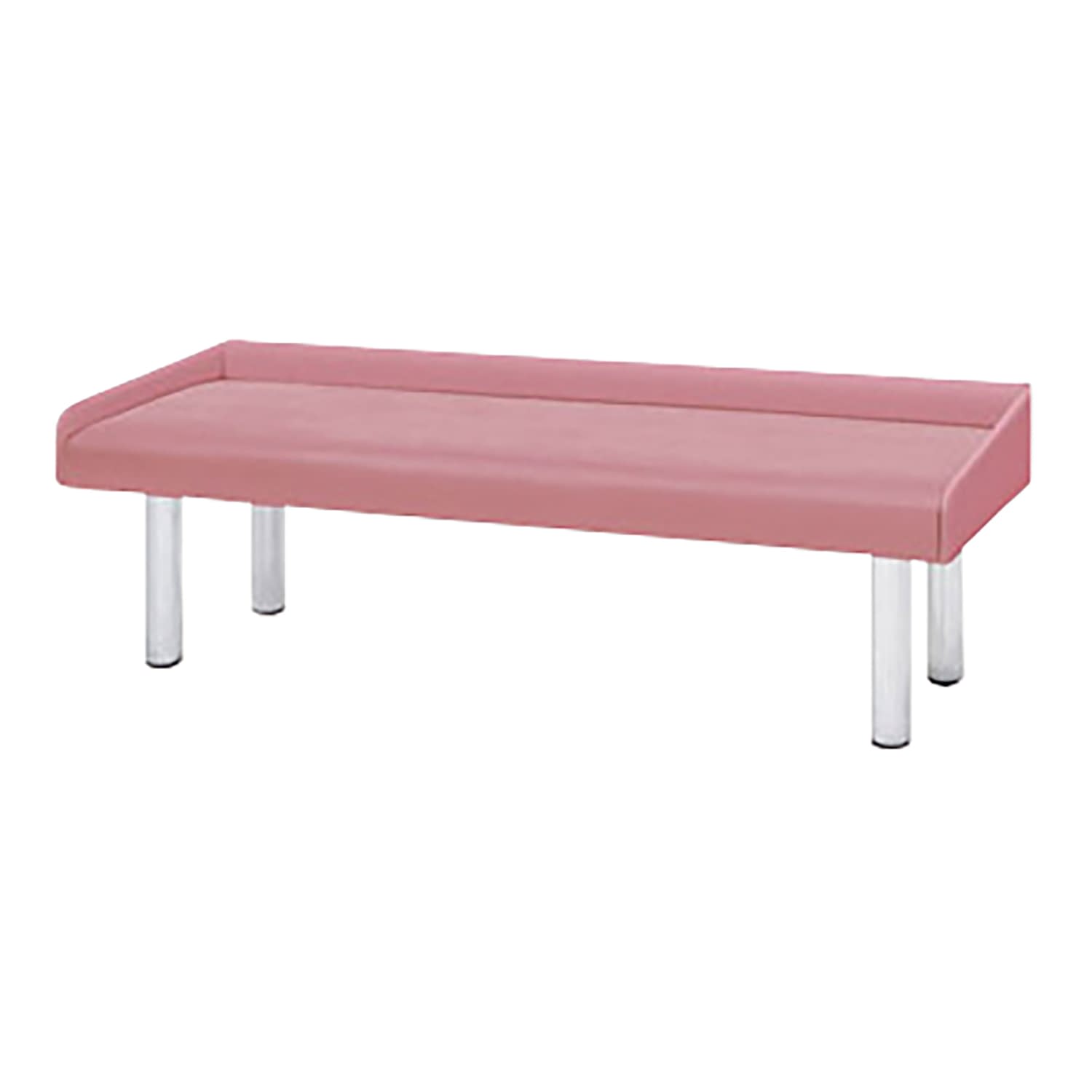 ニシキ工業 3方ガイド付き診察台 コーラルピンクKG-1865(W1800XD650)|Shop de clinic店