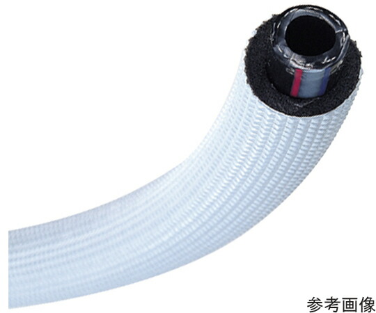 トヨックス 冷却水給排水用 ハイブリッドトヨドロップホース 内径19mm×外径26mm×断熱材外径36mm 長さ20m 1本 HTD-19G-20