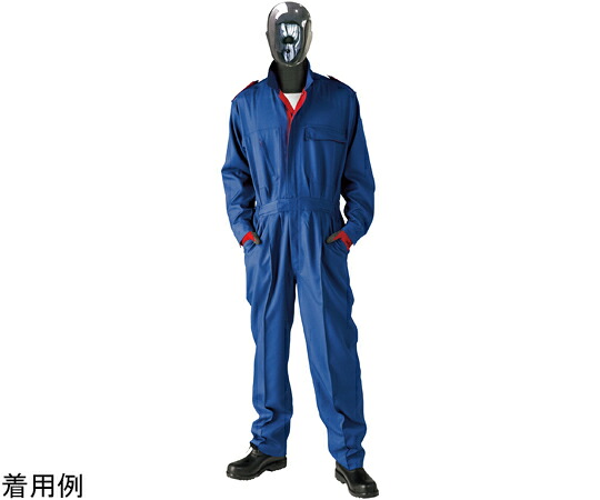 日の丸衣料繊維 続服 （ポリエステル89％・綿10％・ナイロン1％） 青み BXL 1着
