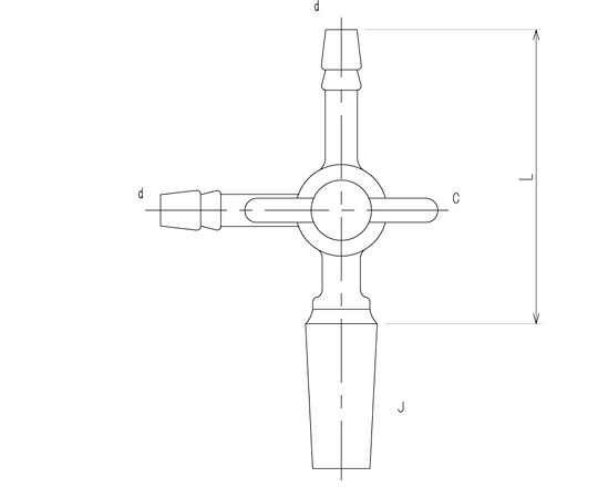 旭製造所 摺付三方まかない方型 牡 PTFEまかない方 15/20 80粍 1個 2456-1M