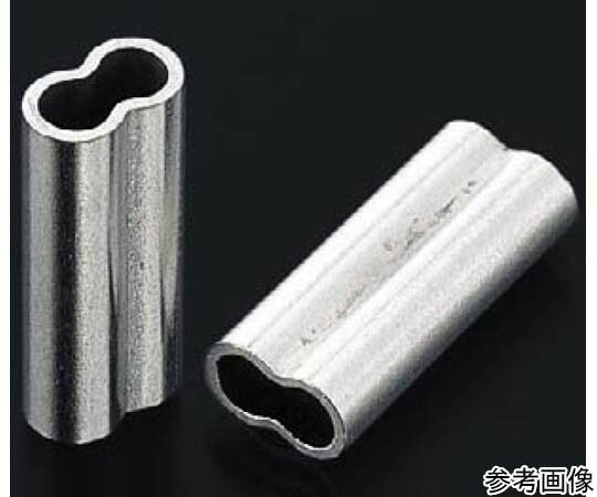 ふじわら ステンレスクランプ管　エイト管　適合ワイヤ径3mm　50個入 1袋(50個入) SCL-3