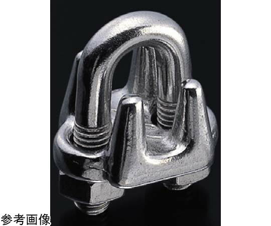 ふじわら 導線ゼムクリップ（ステンレス鋼製）SUS316 其れ相応導線径20～22粍 1個 室内用便器-22-SUS316