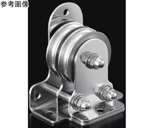 ふじわら 固定ブロックタテ、ヨコ型兼用タイプ2車60mm　使用軸受ステンレス含油メタル 1個 KK60-11