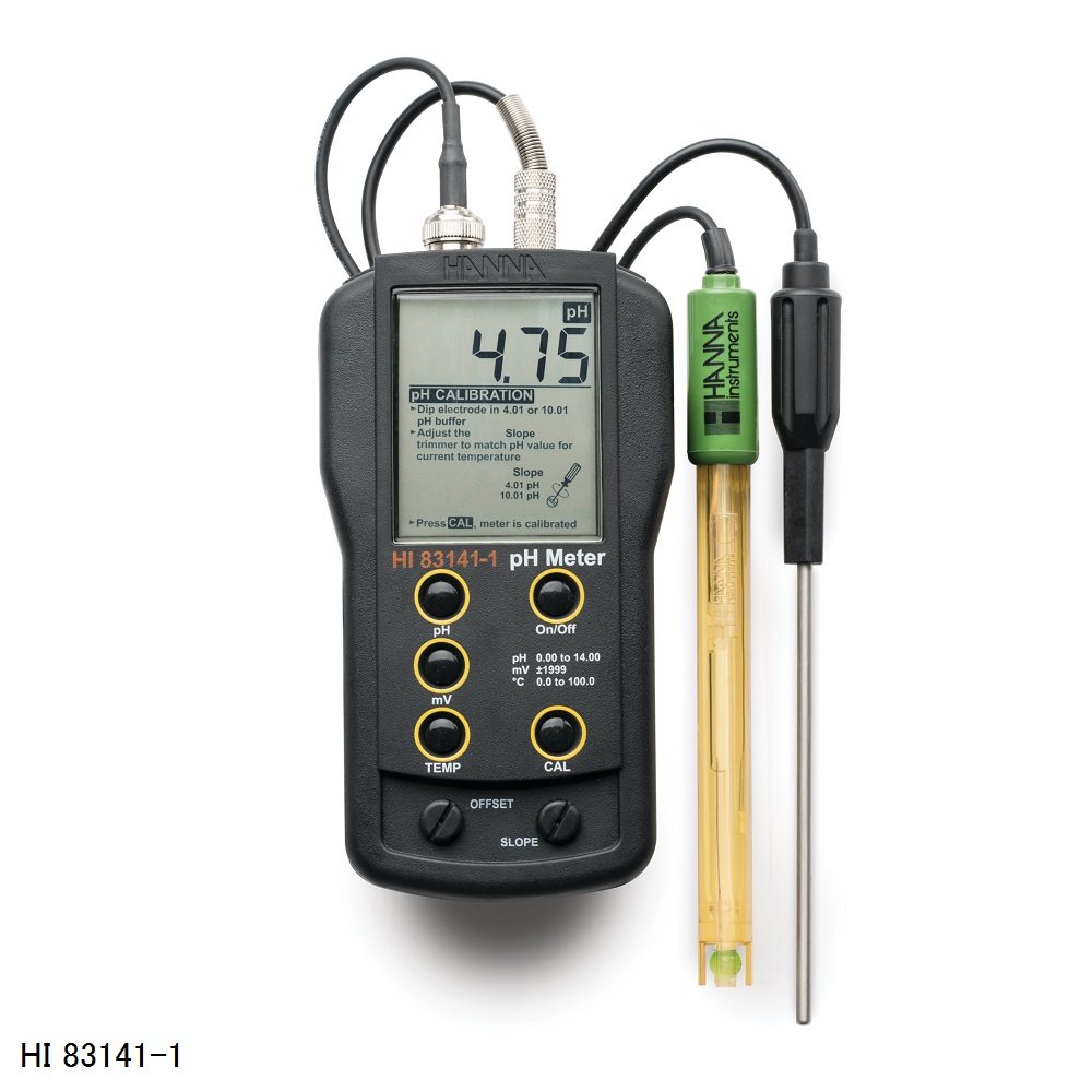 ハンナ インスツルメンツ 携帯型pH/ORP/℃計 1台 HI 83141-1 その他-花・ガーデン・DIY-研究・実験用品