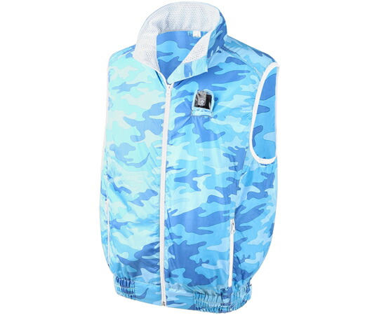 関西ファッション連合 ベスト 空調エアコンR服 カゼクル カモフラブルー LL-3L 1セット MT3000 BLUE