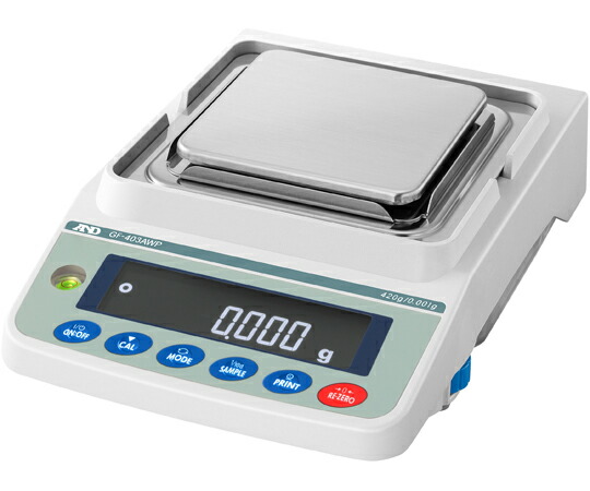 エー・アンド・デイ 防塵・雨合羽（IP65） 第一義的汎用天びん ひょう量420g×最低限度見せびらかす0.001g JCSS目盛り調整証拠立てる書き出し GF403AWP-00J00