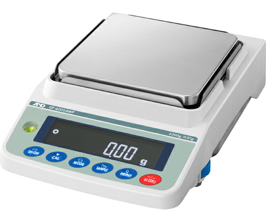 エー・アンド・デイ 防塵・雨合羽（IP65） 第一義的汎用天びん ひょう量6200g×最低限度見せびらかす0.01g JCSS目盛り調整証拠立てる書き出し GF6002AWP-00J00