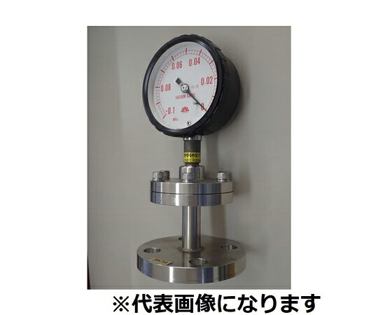 旭計器 隔膜式真空計 フランジ式 A形 圧力レンジ（MPA）-0.1 1台 841-A-AD-15A-FF-5X-0.1MPA