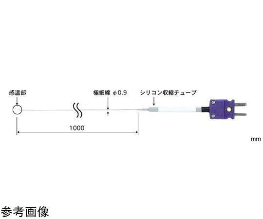 安立計器 被覆極細温度センサ SFシリーズ -50～200℃ 1000mm Kタイプ 1本 SF-K-100-ANP