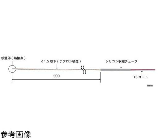 安立計器 空気温度用センサ ATシリーズ -50～200℃ センサ形状：テフロン被覆線 Kタイプ 1本 AT-10K-050-0-TS1-ASP