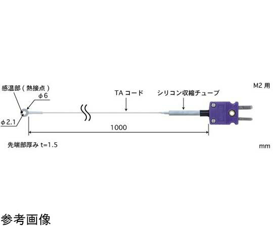 安立計器 ネジ止め温度センサ SCシリーズ -50～200℃ ネジ径：M2 9φ Kタイプ 1本 SC-21K-TA1-ANP