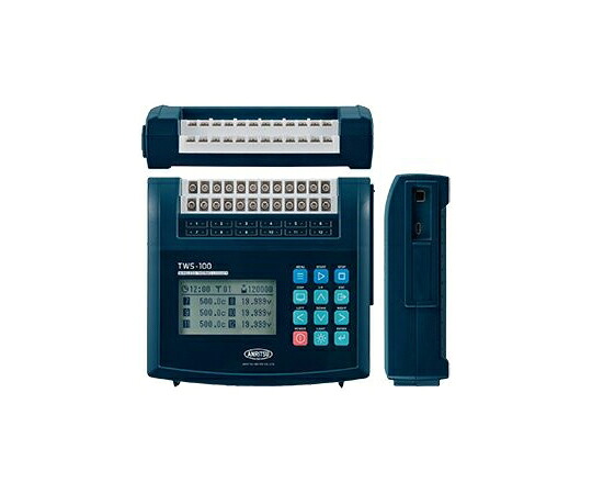 安立計器 メモリ付き温度計サーモロガー ワイヤレスサーモロガー 測定精度/電圧：±（指示値0.05％+0.003V）測定範囲/電圧（V）：±20 1個 TWS-100