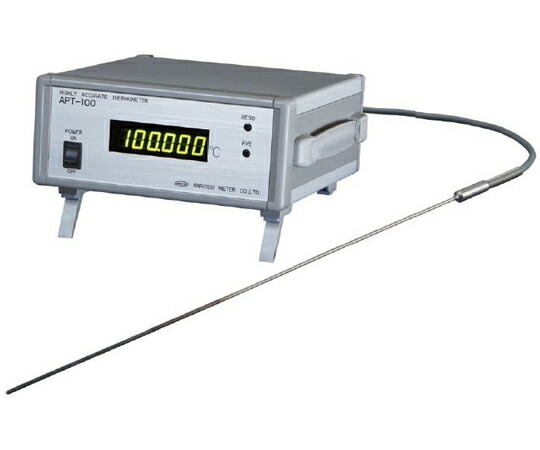 安立計器 高精度白金測温抵抗体温度計 0～500℃ 分解能：0.001、0.01、0.1℃切替 通信仕様：RS-232C 9600bps 1個 APT-100
