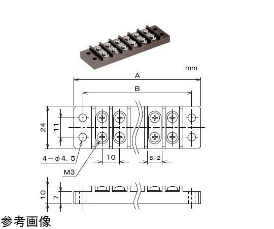 安立表示計器 熱電対端子台 ANT 熱電対の類概念：K手合い 極数：3 材質：硝子差し交わす積層板 1個 ANT-K-3P-H