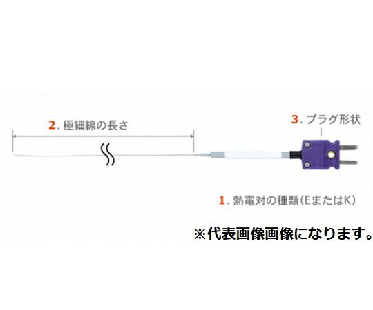 店内全品ポイント5倍★要エントリー★安立計器 被覆極細温度センサ SFシリーズ Eタイプ 2000mm 1本 SF-E-200-ASP|Shop de clinic店