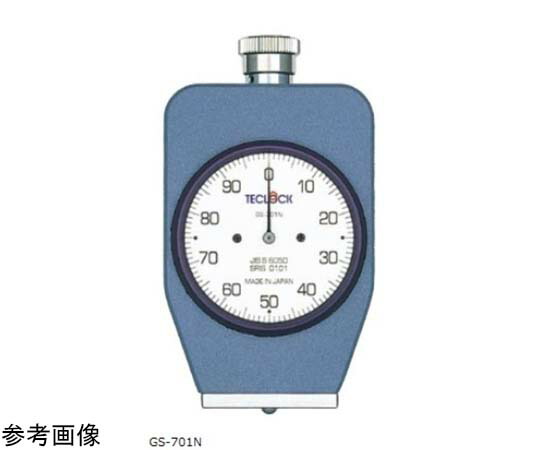 テクロック 天然ゴム硬度計 539-8385mN（55-855gf）アナログ 1台 7112