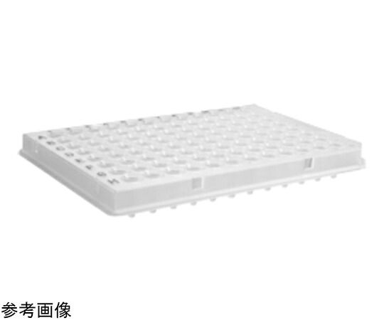 コーニング・Axygen 96ウェルPCRプレート 0.2mL フルスカート 透明 バーコード付き　10個×5パック入 1ケース(10個×5パック入) PCR-96-FS-C-PBC