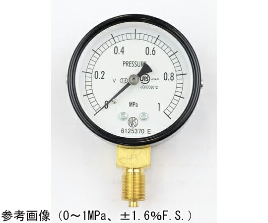 長野計器 普通形圧力計（Φ60） 立形A枠 耐振用 3MPa 1個 AA10-121