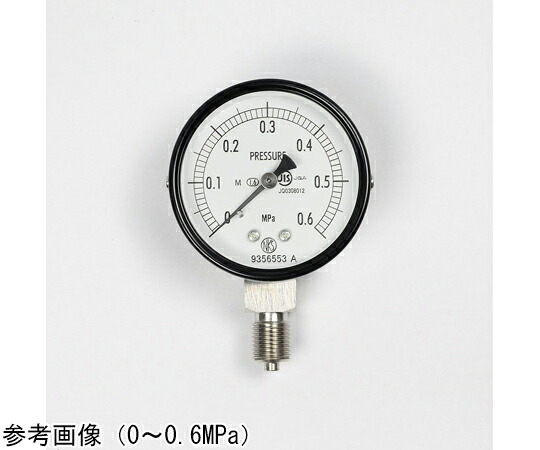 長野計器 決まり切った形翦断応力計（Φ60） 立形A枠 蒸汽船用 1MPa 1個 AA10-123