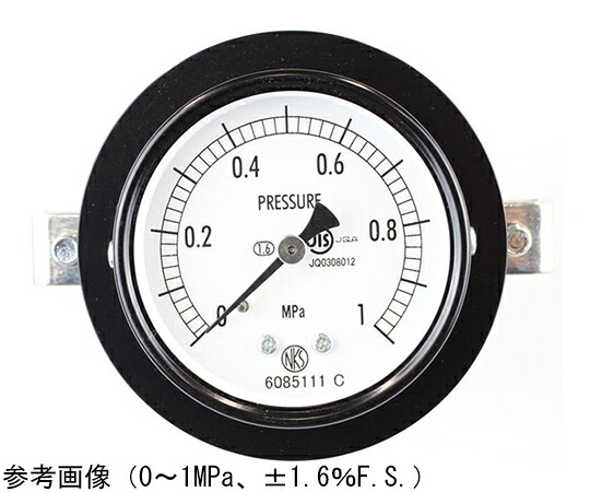 長野計器 決まり切った形翦断応力計（Φ60） 埋込形D枠（初っ切り金具） 16MPa 1個 AA15-121