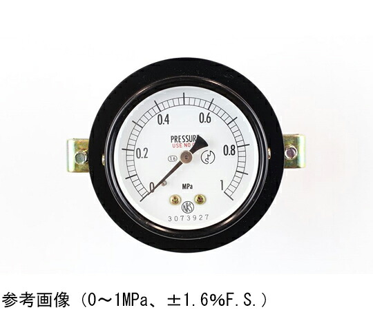 長野計器 普通形圧力計（Φ60） 禁油 埋込形D枠（取付金具） -0.1～0.3MPa 1個 AA15-123