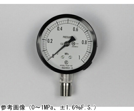 長野計器 普通形圧力計（Φ75） 立形A枠 6MPa 1個 AC20-183