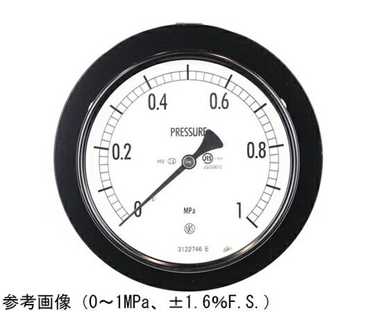 長野計器 普通形圧力計（Φ100） 埋込形D枠（取付金具）耐熱・耐振用 1MPa 1個 AE15-131
