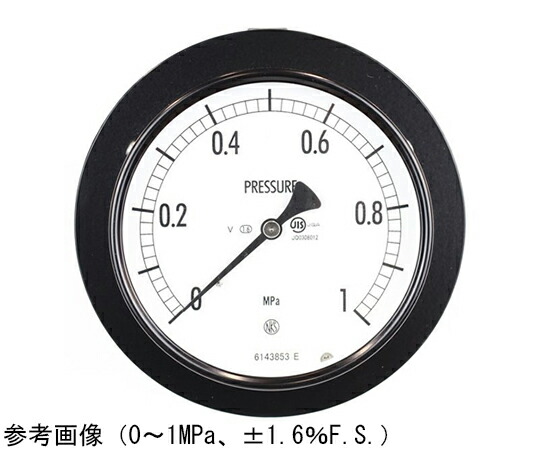 長野計器 普通形圧力計（Φ100） 埋込形D枠（取付金具）耐振用 0.6MPa 1個 AE15-131