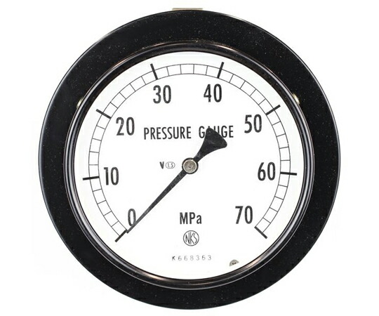 長野計器 普通形圧力計（Φ100） 埋込形D枠（取付金具）耐振用 70MPa 1個 AE15-133