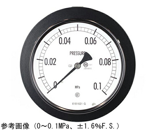 長野計器 普通形圧力計（Φ100） 埋込形D枠（取付金具） 1MPa 1個 AE15-181