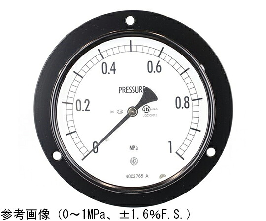 長野計器 普通形圧力計（Φ100） 埋込形D枠（取付穴）蒸気用 2MPa 1個 AE15-231