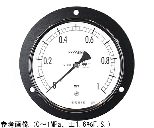 店内全品ポイント5倍★要エントリー★長野計器 普通形圧力計(Φ100) 埋込形D枠(取付穴)耐振用 10MPa 1個 AE15-231|Shop de clinic店