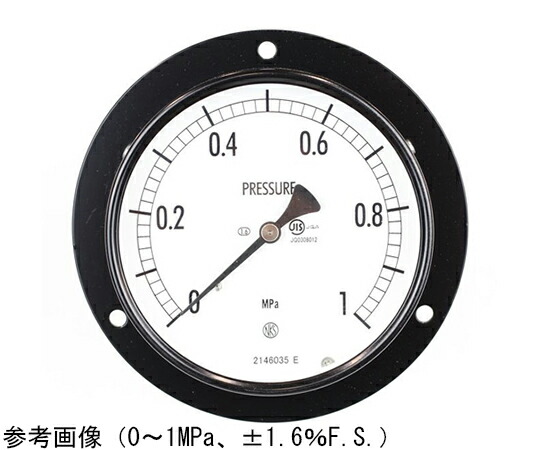 長野計器 普通形圧力計（Φ100） 埋込形D枠（取付穴） 6MPa 1個 AE15-233 14,137円