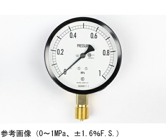 長野計器 普通形圧力計（Φ100） 立形A枠 3MPa 1個 AE20-141