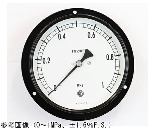 長野計器 普通形圧力計（Φ150） 埋込形D枠（取付穴） 25MPa 1個 AG15-241