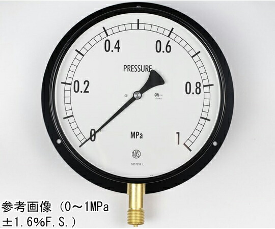 長野計器 普通形圧力計（Φ200） 立形B枠 35MPa 1個 AJ10-241 23,324円