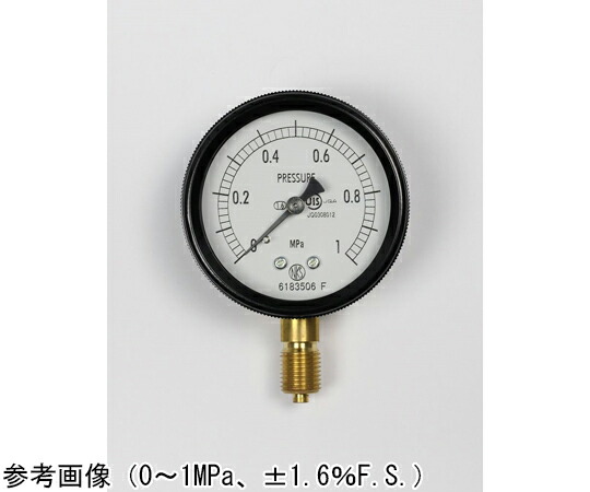 長野計器 密閉型圧力計（60Φ） 立形A枠 16MPa 1個 BA10-121