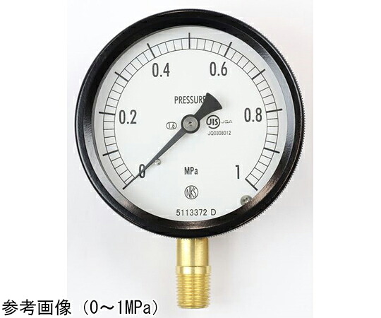 長野計器 密閉型圧力計（75Φ） 立形A枠 2.5MPa 1個 BC10-171